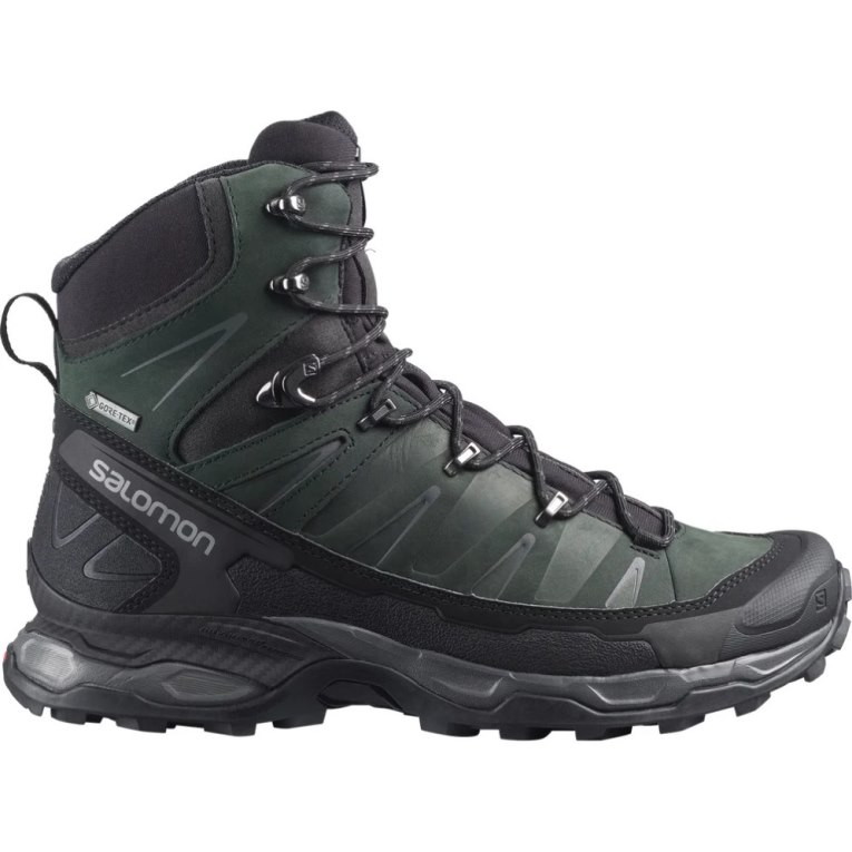 Botas Caminhada Salomon X Ultra Trek GTX Masculino Verdes Escuro Pretas | PT O96704